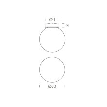 Nemo Asteroide wall ceiling lamp - Agof Store