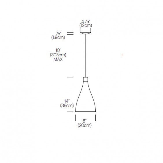 Swell XL Single Narrow Lampada a sospensione Pablo - Agof Store