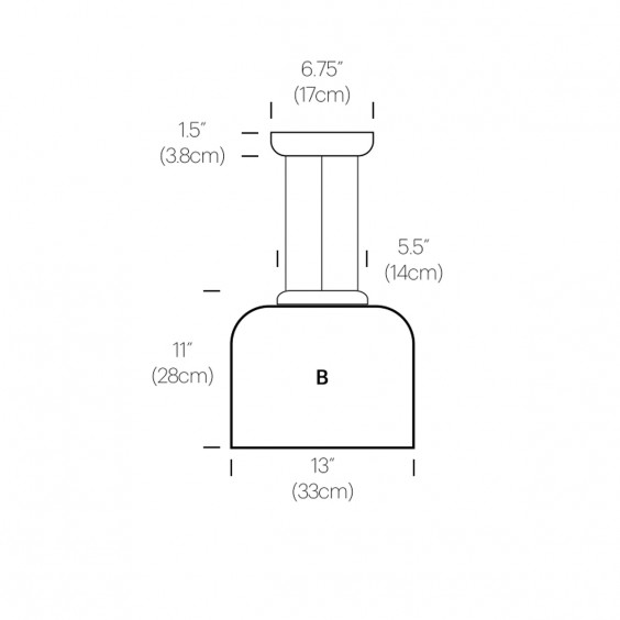 Pablo Totem B pendant lamp - Agof Store
