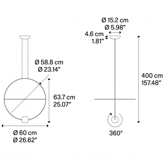 Lodes Elara Medium pendant lamp - Agof Store