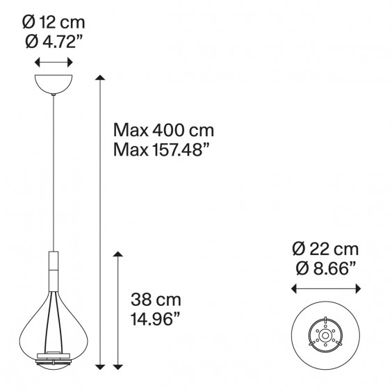 Lodes Sky-Fall Medium pendant lamp - Agof Store