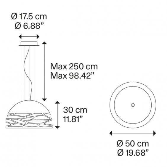 Kelly Small Dome 50 Lampada a sospensione Lodes - Agof Store