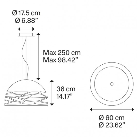 Lodes Kelly Medium Dome 60 pendant lamp - Agof Store