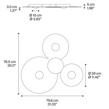 Lodes Bugia Mega wall ceiling lamp - Agof Store Lodes Bugia Mega wall ceiling lamp - Agof Store