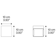Lodes Laser 10x10 Led Wandleuchte - Agof Store