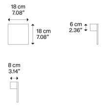 Lodes Puzzle Single Square wall ceiling lamp - Agof Store