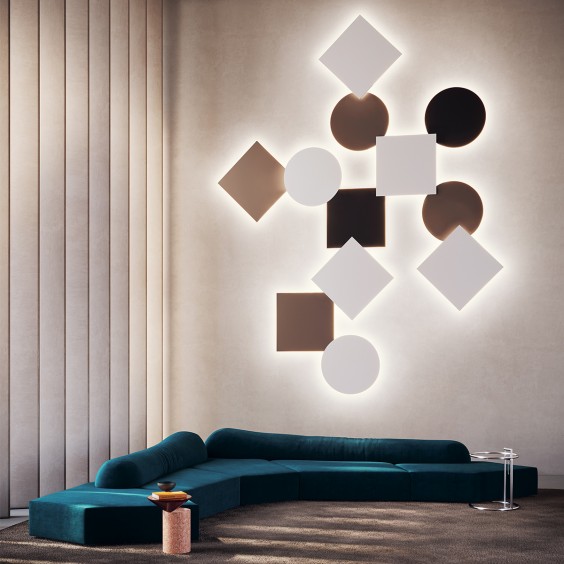 Lodes Puzzle Mega Round Small wall ceiling lamp - Agof Store
