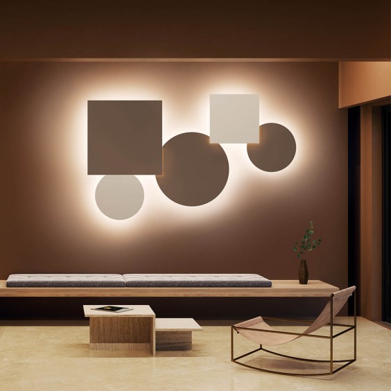 Puzzle Mega Round Small Lampada da parete soffitto Lodes - Agof Store