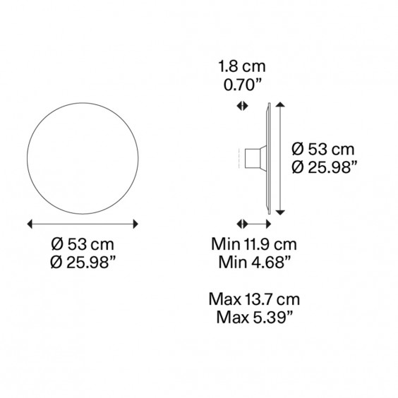 Puzzle Mega Round Small Lampada da parete soffitto Lodes - Agof Store