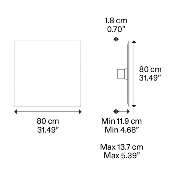 Lodes Puzzle Mega Square Large wall ceiling lamp - Agof Store