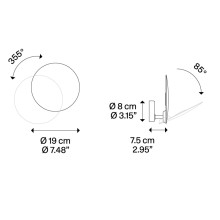 Lodes Puzzle Round Single wall ceiling lamp - Agof Store