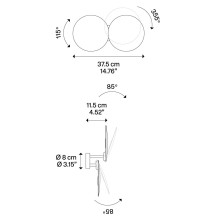 Puzzle Round Double Lampada da parete soffitto Lodes - Agof Store Puzzle Round Double Lampada da parete soffitto Lodes - Agof Store
