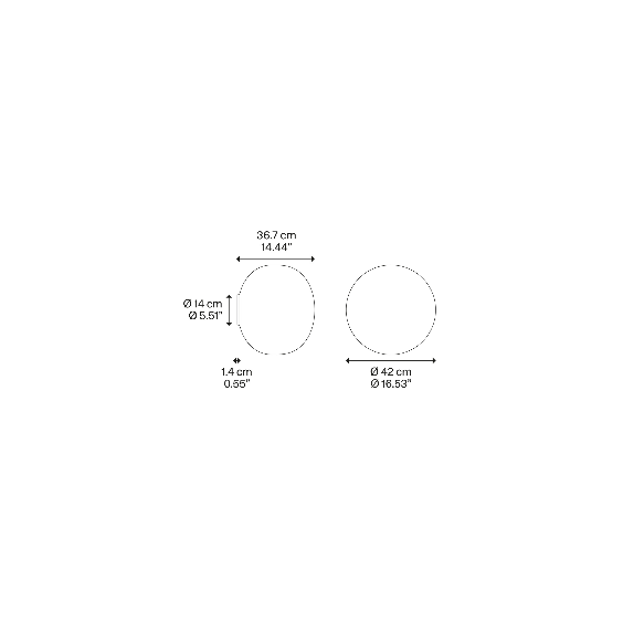 Volum 42 Lampada da parete soffitto Lodes - Agof Store