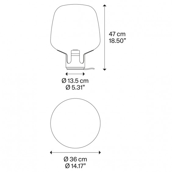 Flar Medium Lampada da terra tavolo Lodes - Agof Store