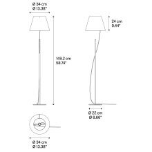 Hover Lampada da terra Lodes - Agof Store Hover Lampada da terra Lodes - Agof Store