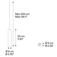 A-Tube Small Lampada a sospensione Lodes - Agof Store