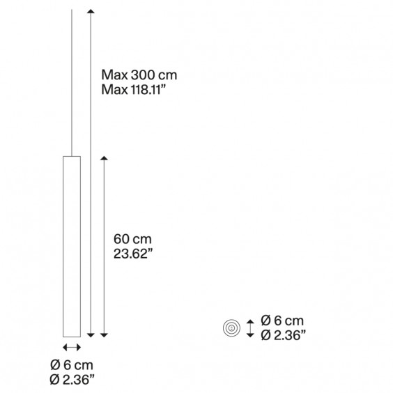 Lodes A-Tube Medium pendant lamp - Agof Store