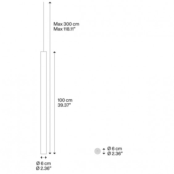 Lodes A-Tube Large pendant lamp - Agof Store