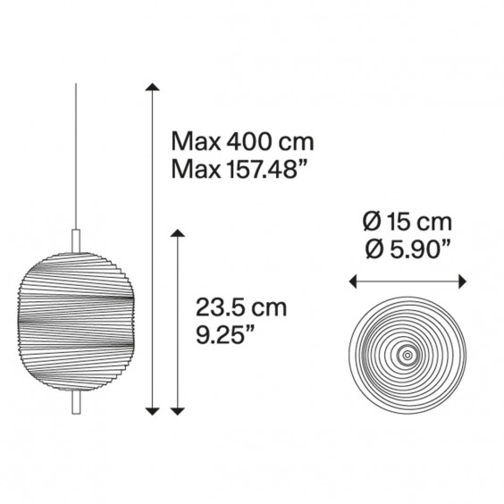 Jefferson Small Lampada a sospensione Lodes - Agof Store