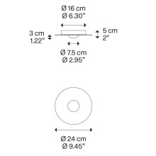 Lodes Bugia Single wall ceiling lamp - Agof Store