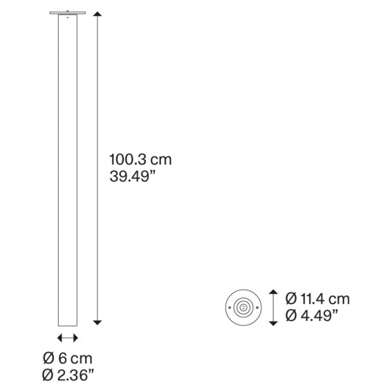 Lodes A-Tube Large wall ceiling lamp - Agof Store