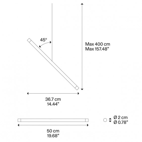 Lodes A-Tube Nano Duo pendant lamp - Agof Store