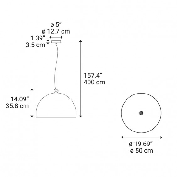 Urban Concrete 50 Lampada a sospensione Diesel with Lodes - Agof Store