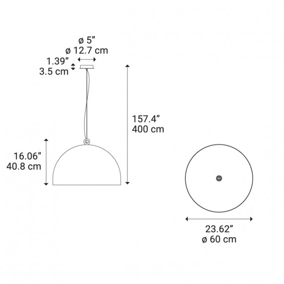 Urban Concrete 60 Lampada a sospensione Diesel with Lodes - Agof Store