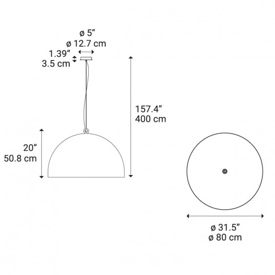 Diesel with Lodes Urban Concrete 80 pendant lamp - Agof Store