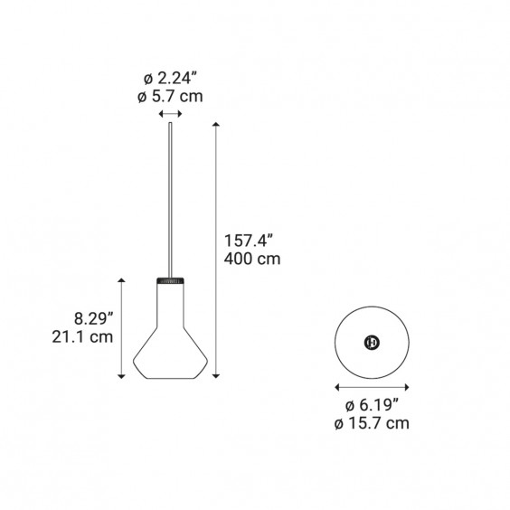 Flask A Lampada a sospensione Diesel with Lodes - Agof Store
