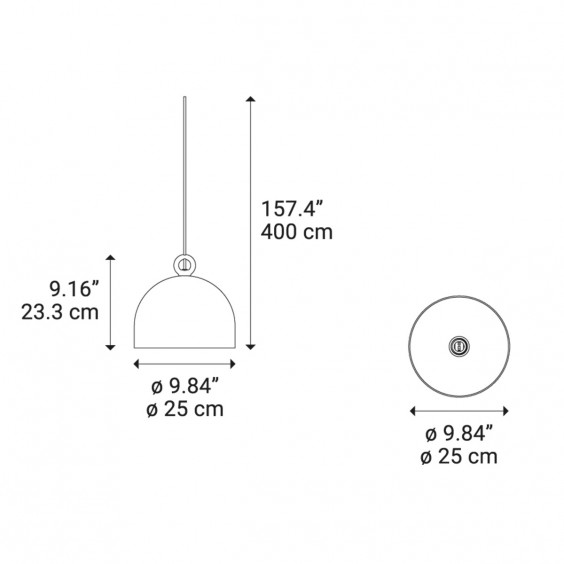 Urban Concrete 25 Lampada a sospensione Diesel with Lodes - Agof Store