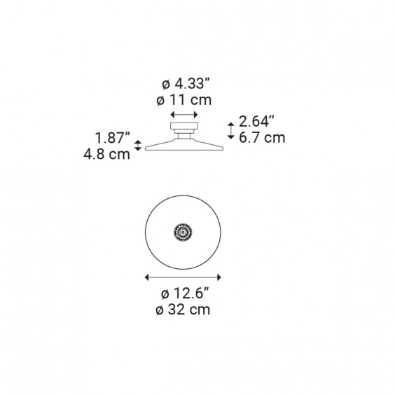 Diesel with Lodes Vinyl Small Wand- Deckenleuchte - Agof Store