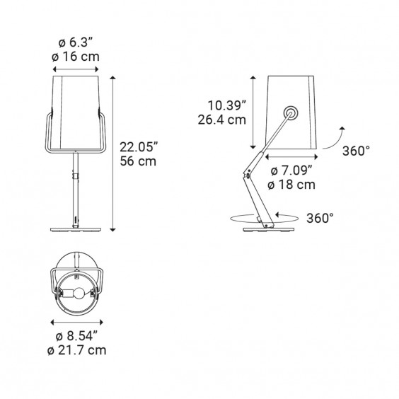 Fork Lampada da tavolo Diesel with Lodes - Agof Store