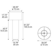 Pipe Medium Lampada da terra Diesel with Lodes - Agof Store