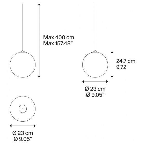 Lodes Random Solo 23 pendant lamp - Agof Store