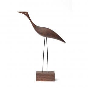 Warm Nordic Beak Bird Tall Heron Holzfigur - Agof Store