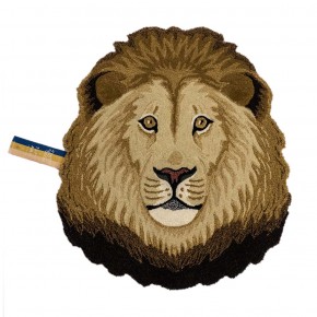 Doing Goods Ari Löwe Head Groß Teppich 113x95 cm - Agof Store