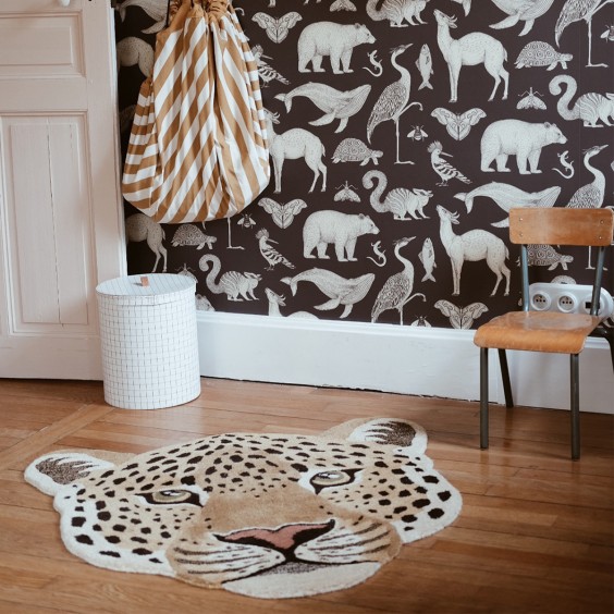Doing Goods Himani Leopard Head Groß Teppich - Agof Store