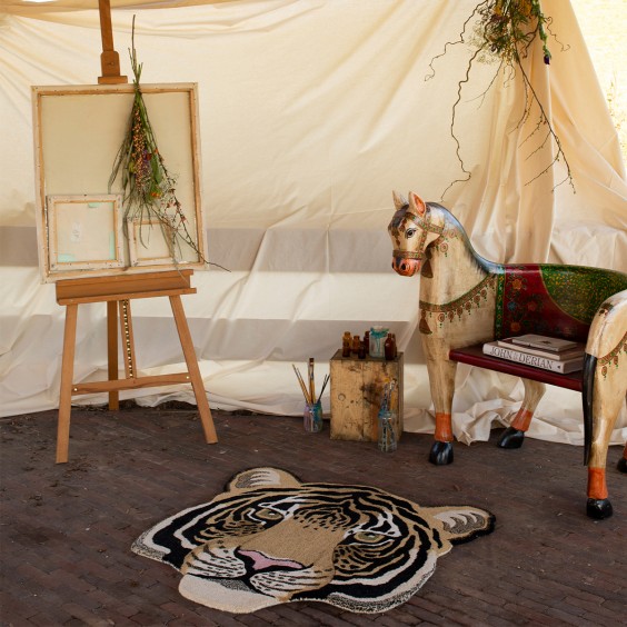Doing Goods Rajah Tiger Head Large rug - Agof Store
