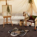 Doing Goods Rajah Tiger Head Large Rug Ø100 cm - Agof Store