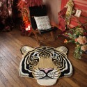 Doing Goods Rajah Tiger Head Groß Teppich Ø100 cm - Agof Store