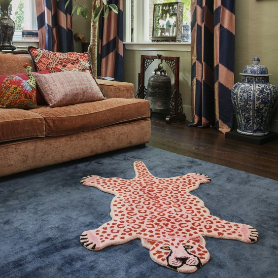 Doing Goods Pinky Leopard Groß Teppich - Agof Store