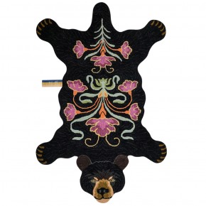 Doing Goods Blooming Schwarzbär XL Teppich 241x164 cm - Agof Store