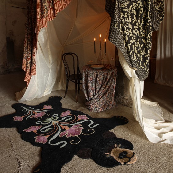 Doing Goods Blooming Black Bear XL rug - Agof Store