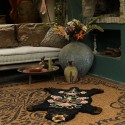 Doing Goods Blooming Black Bear Small Rug 100x66 cm - Agof Store