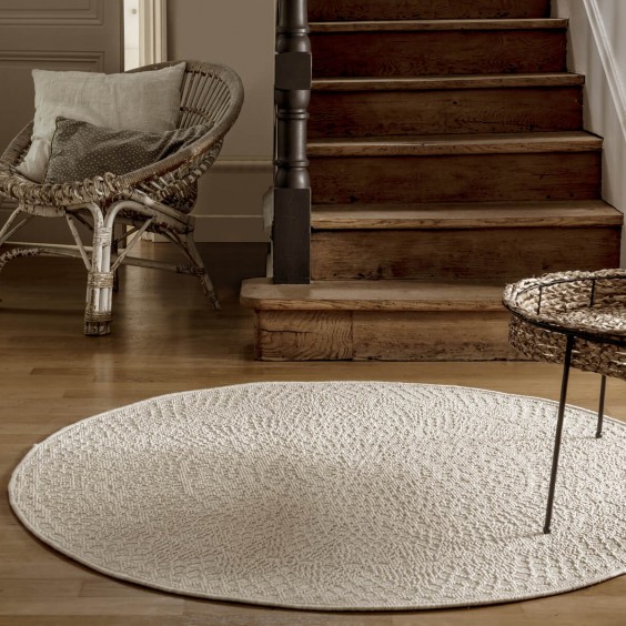 AFK Living Crochet Round Ivory outdoor rug - Agof Store