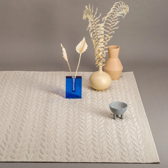 AFK Living Leaves Beige outdoor rug - Agof Store