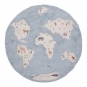 AFK Living World Map Blue children rug - Agof Store
