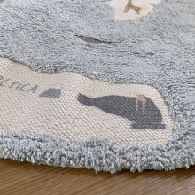 AFK Living World Map Blue children rug - Agof Store