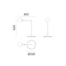 Artemide Ixa Lampada da tavolo - Agof Store
